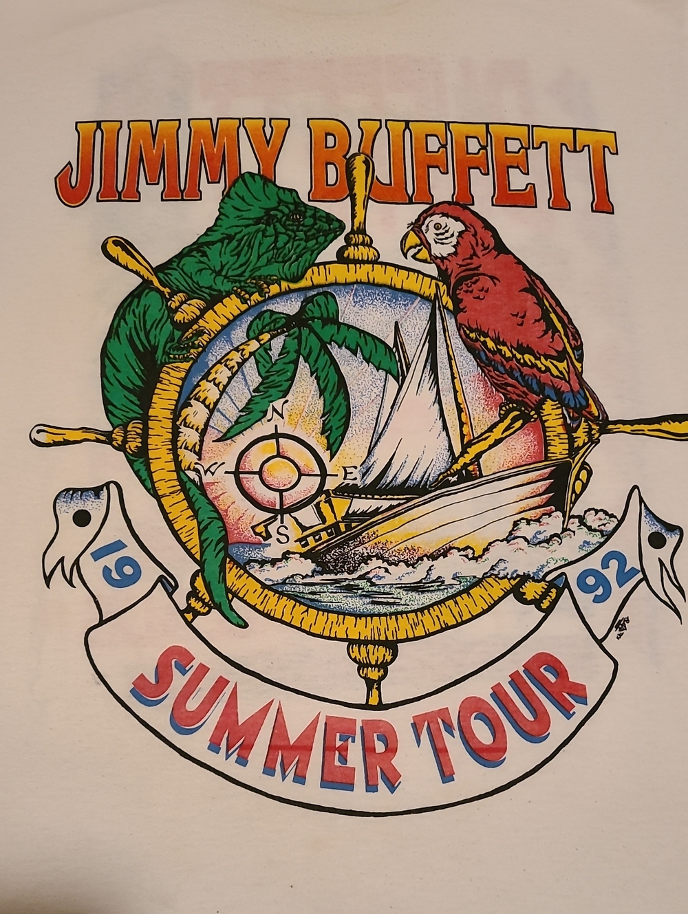 Jimmy Buffett Concert T-shirt 92 Boats Beaches Bars & Ballads 1992 Vintage